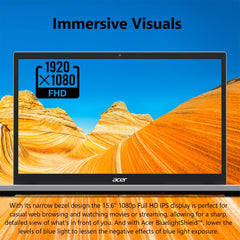 Acer Aspire Go 15 AI Ready Laptop | 15.6" FHD (1920 x 1080) IPS Display | Intel Core 3 Processor N355 | Intel Graphics | 8GB DDR5 | 128GB UFS | Wi-Fi 6 | Windows 11 Home in S Mode | AG15-32P-352Z