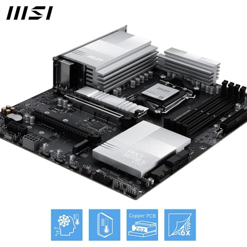 MSI MPG X870E Carbon WiFi Gaming Motherboard (AMD Ryzen 9000/8000/7000 Series Processors, AM5, DDR5, PCIe 5.0, M.2 Gen5, SATA 6Gb/s, USB 40Gbps, HDMI, Wi-Fi 7, Bluetooth 5.4, 5Gbps LAN, ATX)