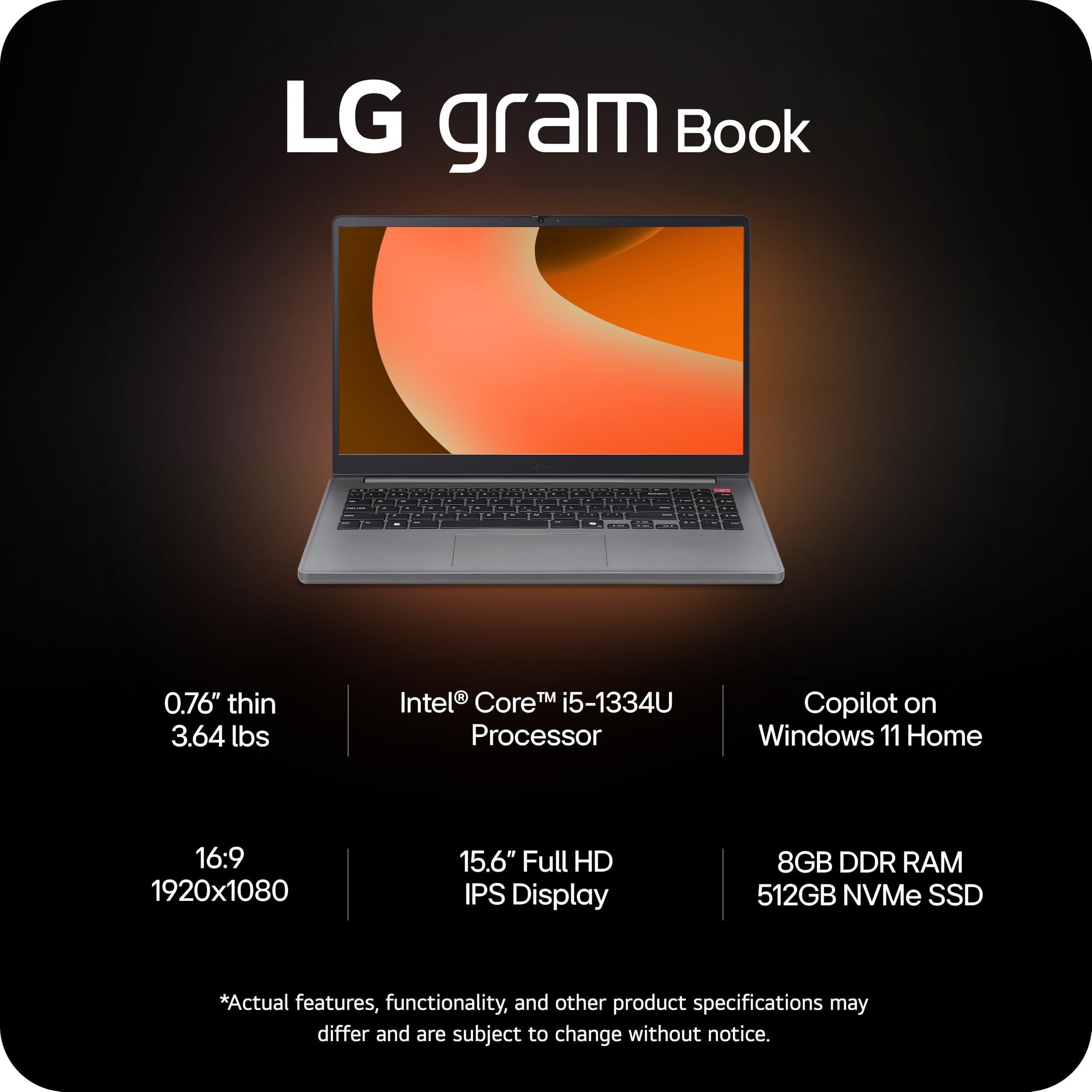 LG Gram 17 Touchscreen Laptop Copilot+ PC, Intel Ultra 7 Series 2 258V(Up to 4.8GHz), 17.3'' WQXGA Touchscreen, Intel Arc Graphics, Wi-Fi 7, Windows 11 Pro (32GB DDR5X | 1TB SSD)