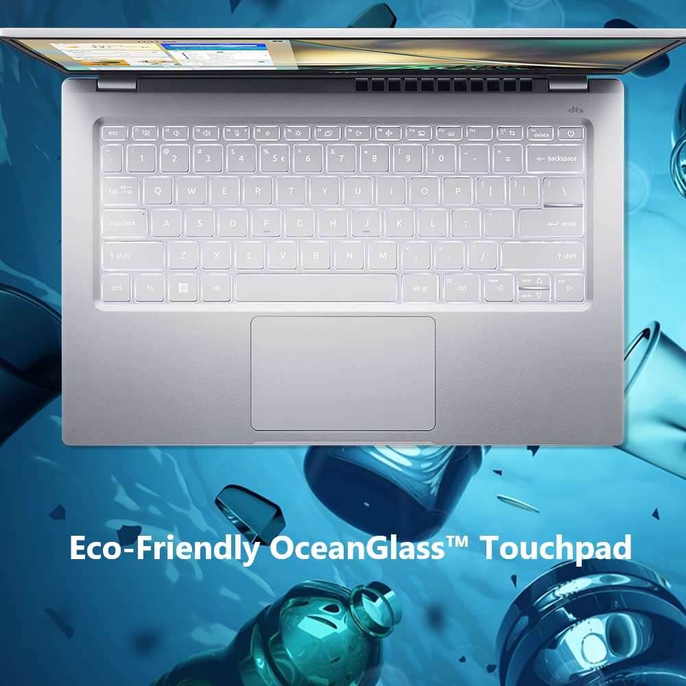 Acer Swift 3 Thin & Light Laptop | 14" Full HD IPS 100% sRGB Display | AMD Ryzen 7 5700U Octa-Core Processor | 8GB LPDDR4X | 512GB NVMe SSD | WiFi 6 | Backlit KB | FPR | Amazon Alexa | SF314-43-R2YY