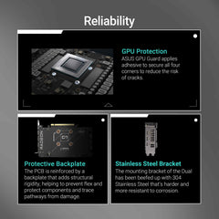 ASUS Dual Radeon™ RX 9060 XT 8GB GDDR6 Graphics Card (PCIe 5.0, HDMI 2.1b, DisplayPort 2.1a, 2.5-Slot Design, Axial-tech Fan Design, 0dB Technology, and More)