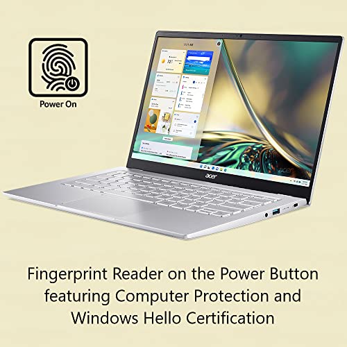 Acer Swift 3 Thin & Light Laptop | 14" Full HD IPS 100% sRGB Display | AMD Ryzen 7 5700U Octa-Core Processor | 8GB LPDDR4X | 512GB NVMe SSD | WiFi 6 | Backlit KB | FPR | Amazon Alexa | SF314-43-R2YY