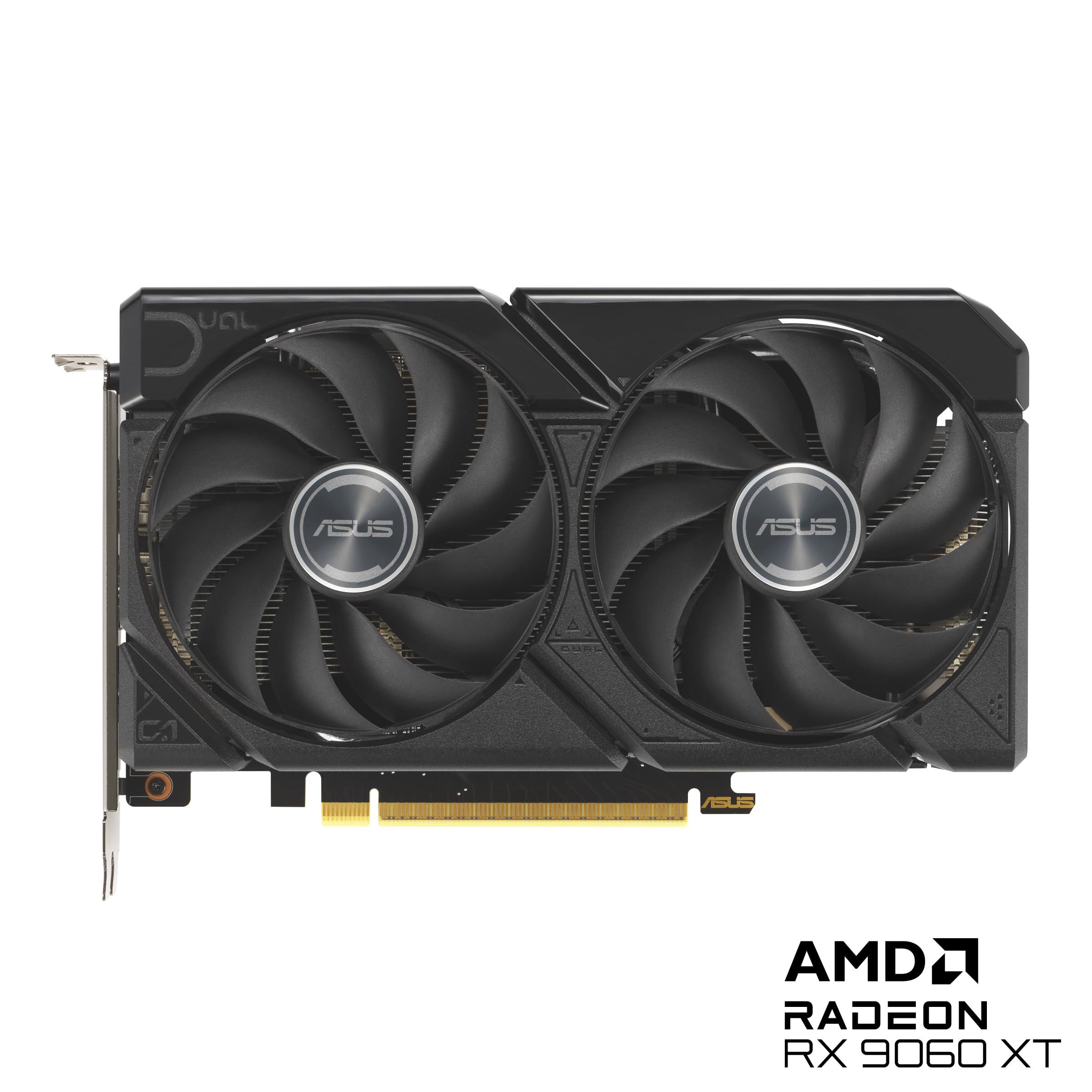ASUS Dual Radeon™ RX 9060 XT 8GB GDDR6 Graphics Card (PCIe 5.0, HDMI 2.1b, DisplayPort 2.1a, 2.5-Slot Design, Axial-tech Fan Design, 0dB Technology, and More)