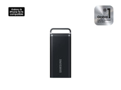 SAMSUNG T5 EVO Portable SSD Black, Up to 460MB/s, USB 3.2 Gen 1, Ideal use for Gamers & Creators, External Solid State Drive (MU PH2T0S/AM)