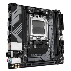 GIGABYTE A620I AX (AM5/ LGA 1718/ AMD/ A620/ Mini-ITX/ 5-Year Warranty/ DDR5/ Single M.2/ PCIe 4.0/ USB 3.2 Gen1 Type-C/Realtek Wi-Fi 6E/ Realtek 2.5GbE/ Q-Flash Plus/PCIe EZ-Latch/Motherboard)