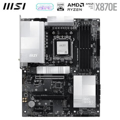 MSI MPG X870E Carbon WiFi Gaming Motherboard (AMD Ryzen 9000/8000/7000 Series Processors, AM5, DDR5, PCIe 5.0, M.2 Gen5, SATA 6Gb/s, USB 40Gbps, HDMI, Wi-Fi 7, Bluetooth 5.4, 5Gbps LAN, ATX)