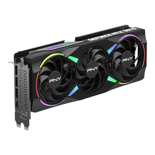 PNY NVIDIA GeForce RTX™ 5070 Epic-X™ ARGB OC Triple Fan, Graphics Card,Blackwell Architecture, DLSS 4