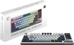 MSI Forge GK600 TKL Keyboard Wireless Sky - Mechanical Linear SWITCHES